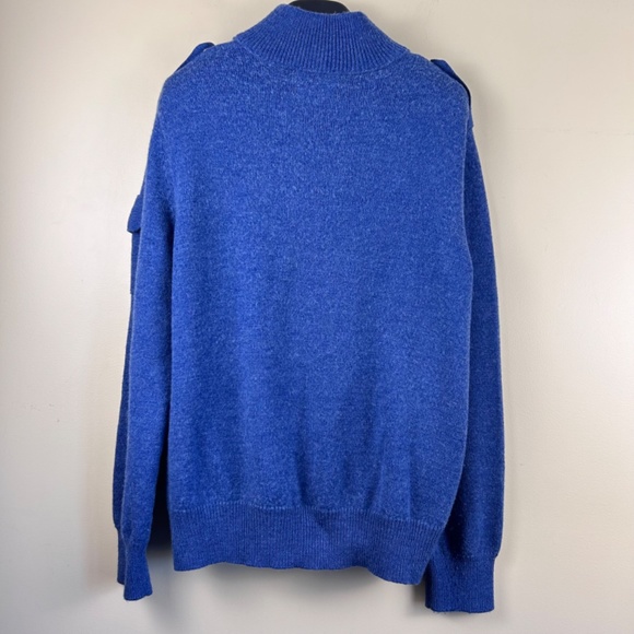 Banana Republic Men’s wool blend sweater blue Italian yarn size large - Picture 6 of 8